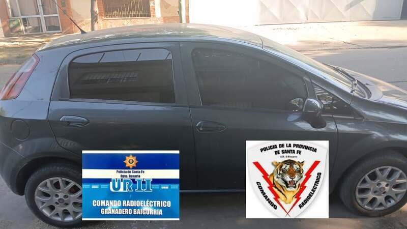 El auto secuestrado