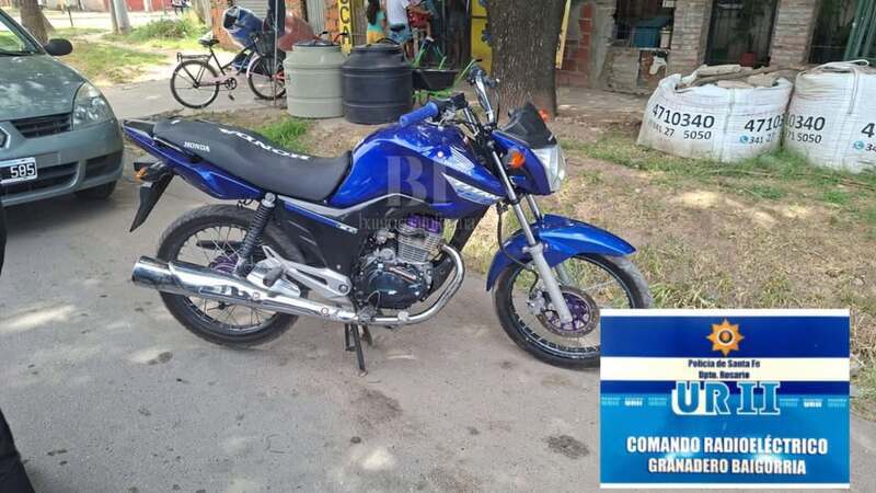 La moto recuperada
