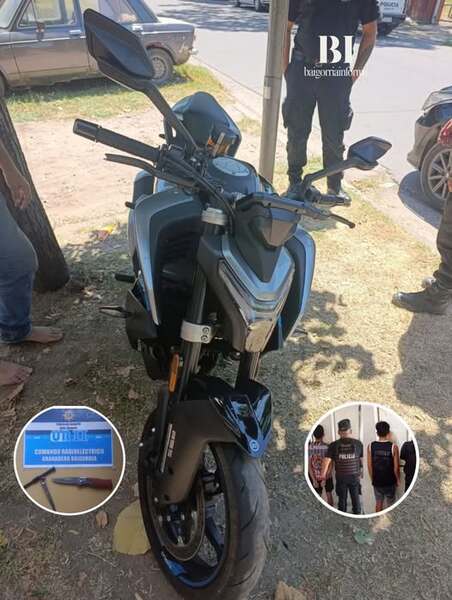 La moto violentada