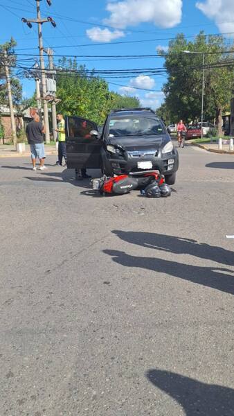 Accidente en barrio San Miguel
