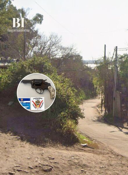El arma secuestrada