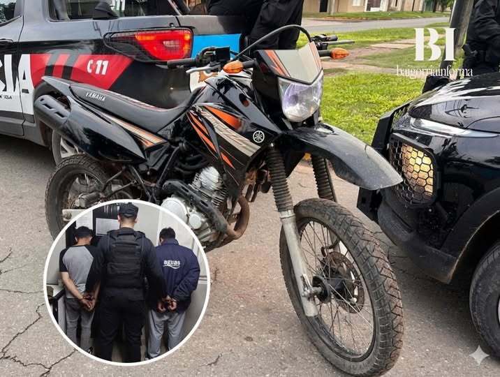 La moto recuperada