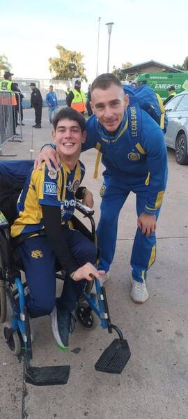 Lea junto a Marco Ruben
