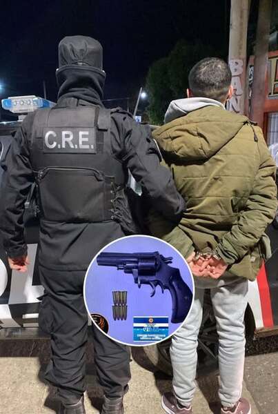 El sujeto detenido