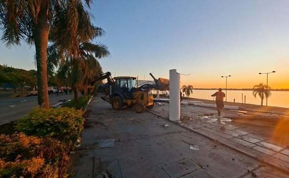 Las obras de la costanera