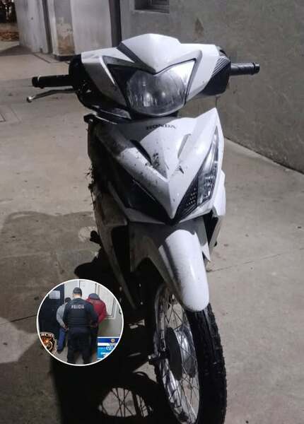 La moto secuestrada