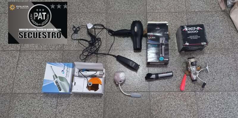 Los elementos secuestrados