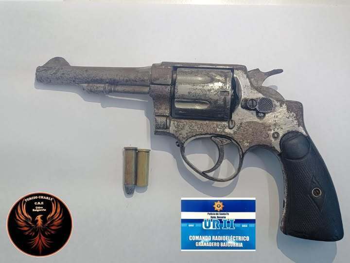 El arma secuestrada